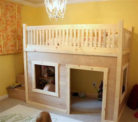 Playhouse Loft Bed With Stairs