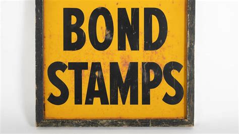 Gold Bond Stamps Double Sided Tin Sign At Gone Farmin Fall Premier