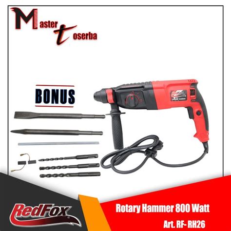 Jual ROTARY HAMMER 26 MM 800 WATT REDFOX MESIN BOR BOBOK BETON Di Lapak