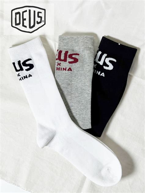 楽天市場DEUS デウス EX MACHINA エクス マキナ CURVY SOCK DMF87540 メンズ 靴下 ソックス 3足