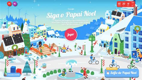 Siga O Papai Noel No Google Mostra Localiza O Do Bom Velhinho No Natal