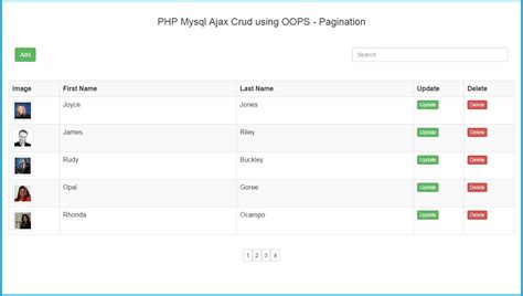 PHP CRUD With Pagination Using JQuery AJAX Web Development Tutorial