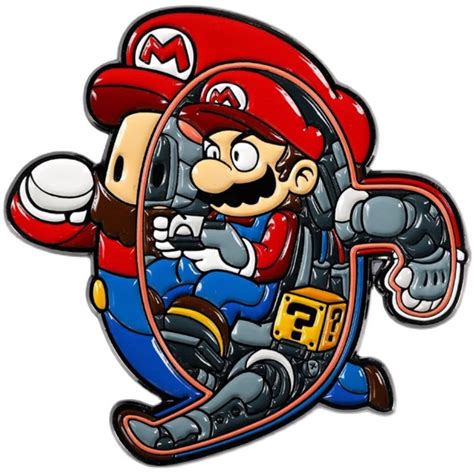 Super Smash Bros 'Giant Mario Robot' Enamel Pin - Distinct Pins