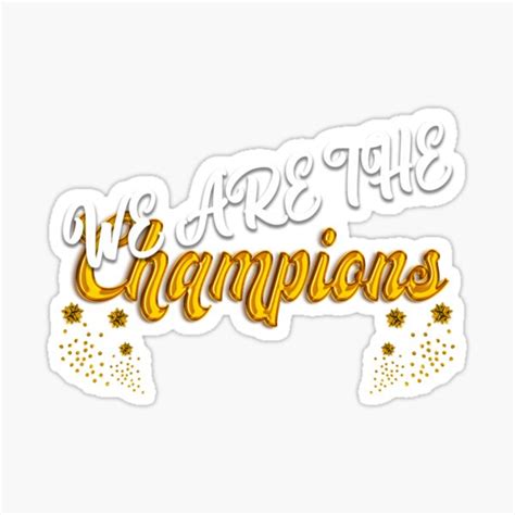 "We are the champions - FIFA World Cup Qatar 2022" Sticker for Sale by ...