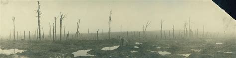 Panoramic of 'No Mans Land,' unknown location, WW1 [6529x1632] : r
