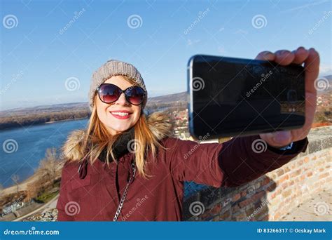 Selfie in Esztergom, Hungary Stock Image - Image of holiday, outside ...