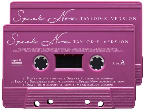 Taylor Swift Speak Now Taylors Version Album Art Fonts In Use