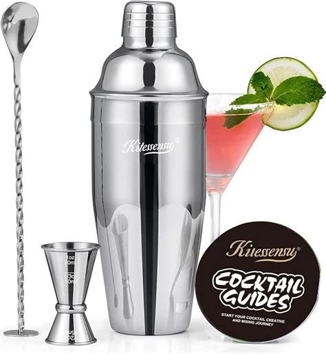 Amazon Cocktail Shaker Kitessensu Oz Drink Shaker With