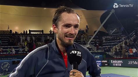 Daniil Medvedev - Post Match Interview - SF - Dubai Duty Free Tennis ...