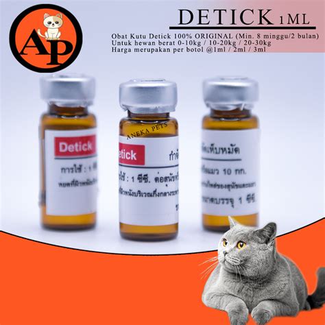 Jual OBAT KUTU TETES DETICK DETIK DETIC OBAT KUTU ANJING KUCING 1ML