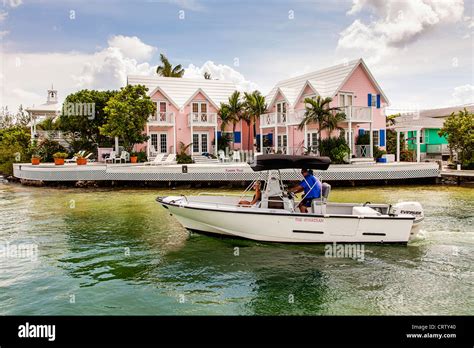 Tiny Village Of Hope Town Elbow Cay Abacos Bahamas Stock Photo Alamy