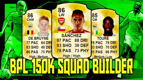 Insane K Bpl Team Kevin De Bruyne Toure Sanchez And More Fifa