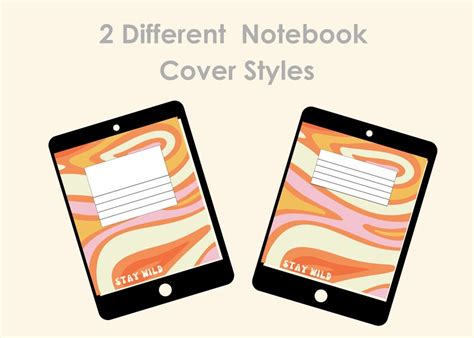 Groovy Digital Notebook Covers Digital Notebook Goodnotes Cover