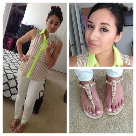 Nudes And Neons Neon Nudes Daily Outfits Flip Flops Lookbook Ootd