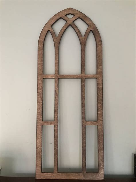 Cathedral Arch Vintage Inspired Style Faux Window Frame Etsy Arched