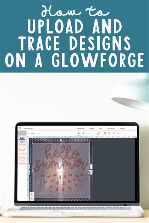 How To Upload And Trace Designs On A Glowforge Patabook Home Improvements