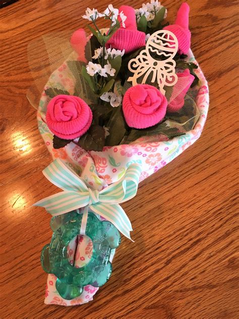 Baby Sock Rose Bouquet Handmade Infant Sock Baby Shower Etsy Ireland