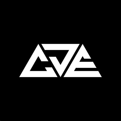 cje triangle letter logo design  triangle shape cje triangle logo