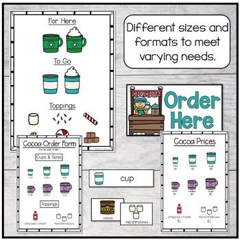 Hot Chocolate Dramatic Play Hot Cocoa Stand Dramatic Play Winter