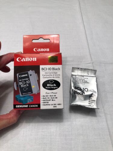 Sealed Genuine Canon Bci 10 Black Ink Cartridge New In Box Ebay