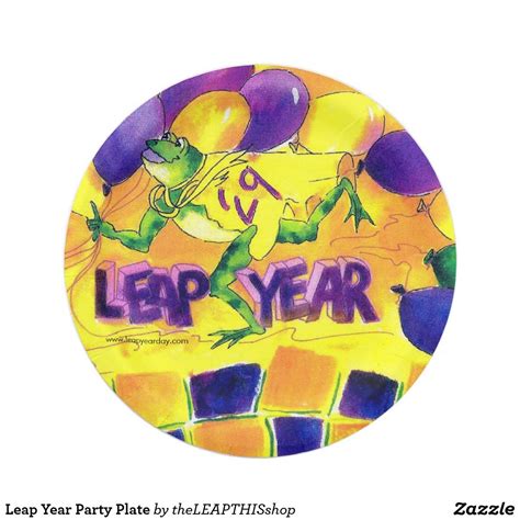 Leap Year Party Plate | Zazzle | Party plates, Leap year birthday ...