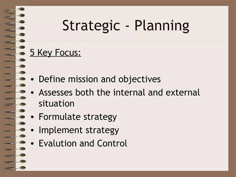 Strategic Planning Ppt