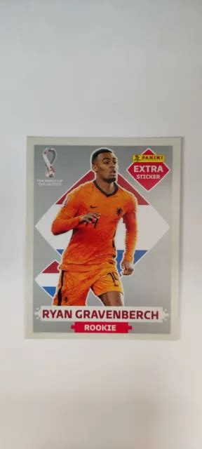 Ryan Gravenberch Rookie Extra Sticker Panini Qatar Silver Eur