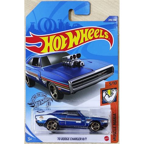 Carrinho Hot Wheels 70 Dodge Charger Rt Eidme Muscle Mania Mattel