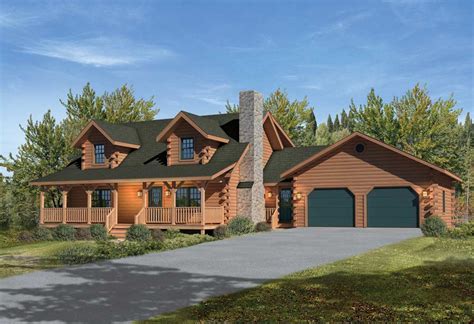 Mountain View II Log Cabin Plan by Timberhaven Log & Timber Homes