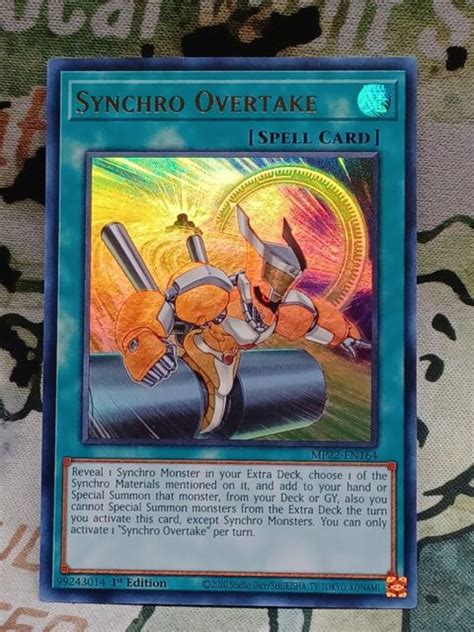 Yu Gi Oh TCG Synchro Overtake 2022 Tin Of The Pharaohs Gods MP22 EN164