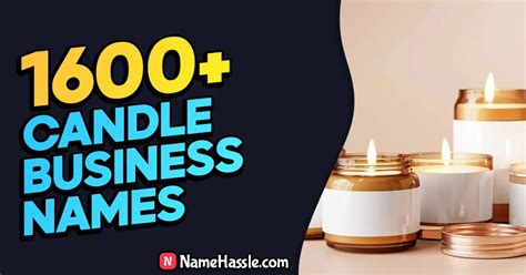 1600 Best Catchy Candle Business Names Generator 2025