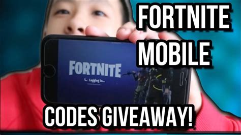 Fortnite Mobile Friend Invite Code GIVEAWAY YouTube