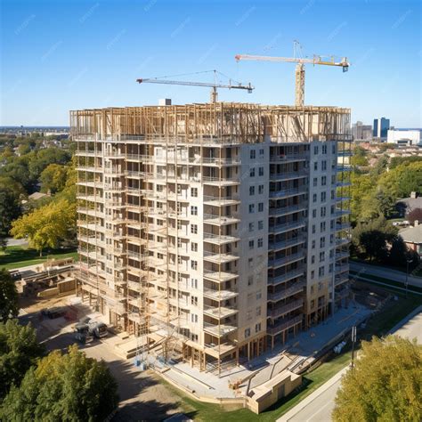 Premium Photo | A building under construction in the style of complex