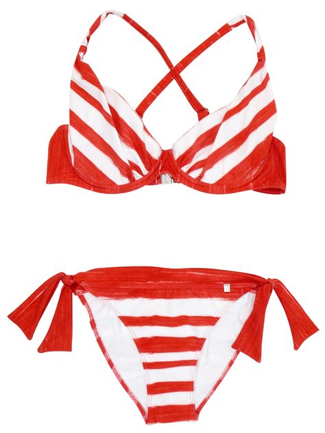 EVA Swimwear Since 1917 Eva RED Assorted Plain Printed Bikini Sets Size 10