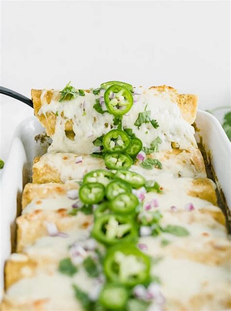 Hatch Green Chile Chicken Enchiladas Lively Table