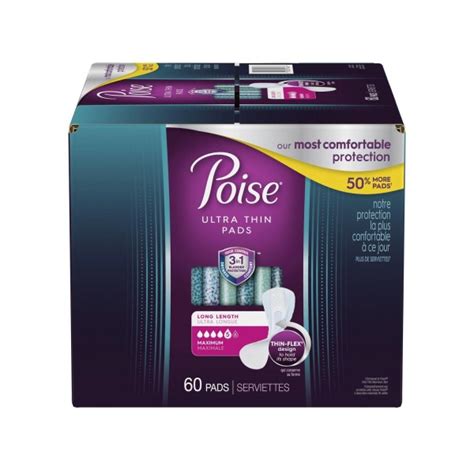 Poise Ultra Thin Incontinence Pads Maximum Absorbency Ctc Health