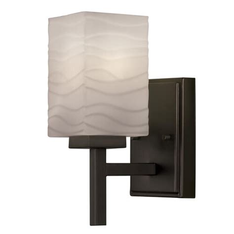 Portfolio 449 In W 1 Light Bronze Arm Hardwired Wall Sconce At