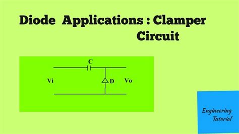 Diode Applications Clamper Circuits Youtube