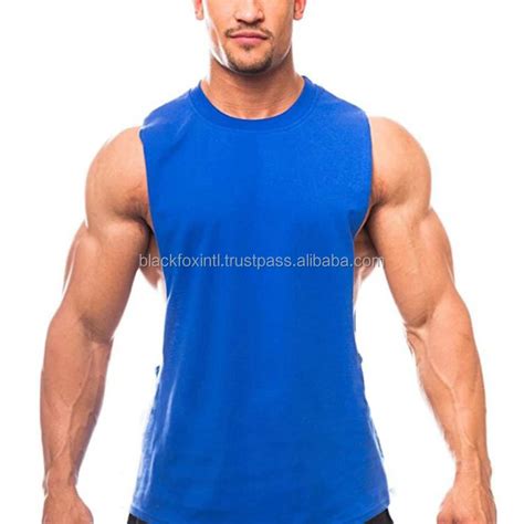 Bodybuilding Tank Tops Men Sports Sleeveless Shirt Muscle Guys Vest Fitness Drop Armhole Solid