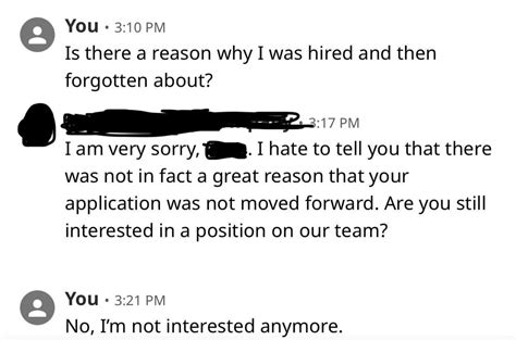 I Messaged The Company That Hired Me 3 Weeks Ago And Ghosted Me R