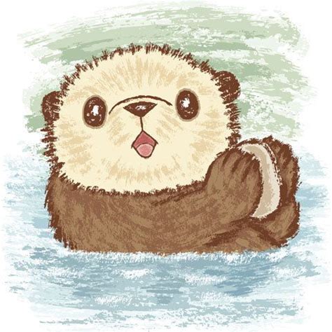 Sea Otter Drawing Cute