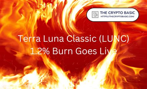 Terra Luna Classic Lunc Tax Burn Goes Live