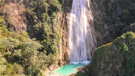 Aerial View Of El Chiflon Waterfalls Chiapas Mexico Stock Video