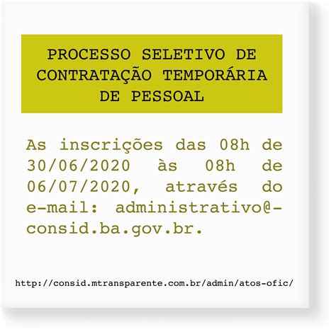 Edital De Processo Seletivo Simplificado De ContrataÇÃo TemporÁria De