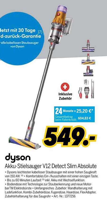 Dyson Akkustielsauger V Detect Slim Absolute Angebot Bei Medimax