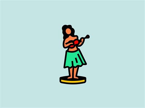 Hula dancer by Isaac Kuula on Dribbble