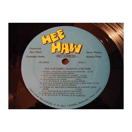 The Hee-Haw Gospel Quartet 2nd Edition Vinyl LP Record For Sale