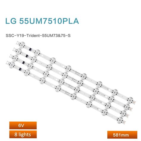 Pcs Set Led Backlight Strip For Lg Um Pla Light Strip Ssc Y