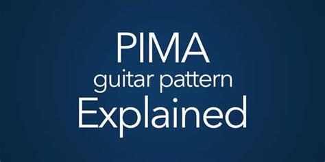 PIMA Pattern for Classical Guitar Technique