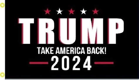 3x5 Trump 2024 President Black Flag Take Save America Back Maga 100d